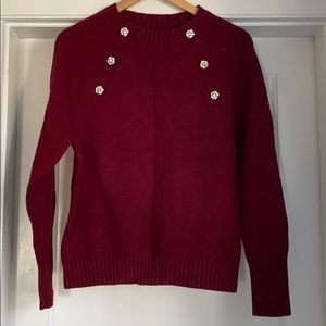 NWT Embellished J.Crew Sweater, Size Medium.